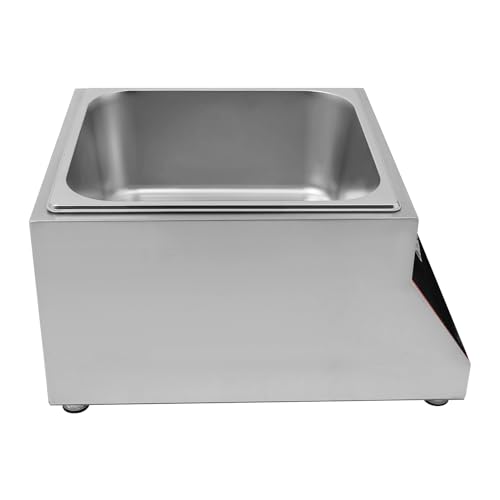 1 Tank Commercial Chocolate Melting Machine 500W 26.46lbs Stainless Steel Electric Chocolate Tempering Machine Chocolate Melter Pot w/ 32-203°F Temp Control, Digital Display for Butter Cream - size: 1 Tank, 500W, Digital Display