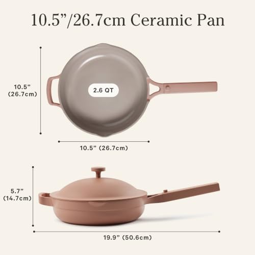 Our Place Always Pan 2.0, 10.5" Ceramic Nonstick Pan, 2.6 Qt - color: Spice, size: 10.5"