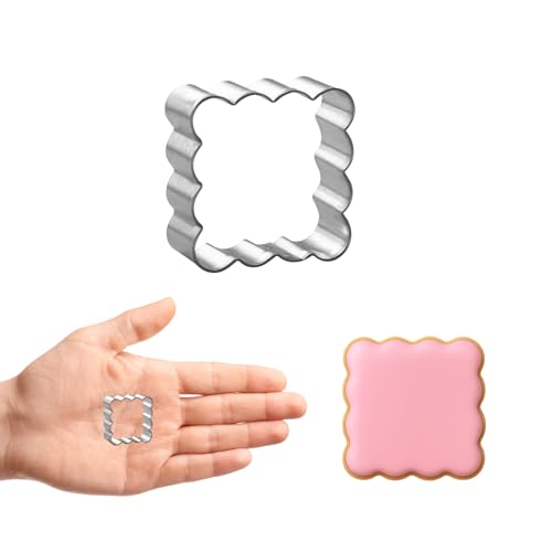 Foose Cookie Cutters Mini Geometric Shape Cookie Cutter 3 Piece Set with Recipe Card, Made in the USA