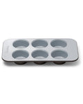 Caraway Non-Stick Ceramic-Coated 6-Cup Muffin Pan - color: Black, size: Muffin Pan (6 Cup)