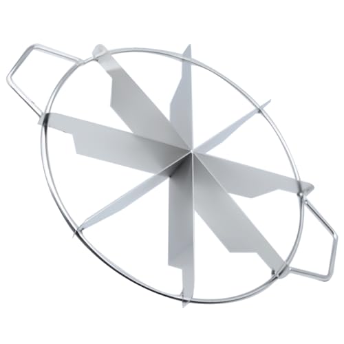 1Pcs Pie Cutter Press Stainless Steel Cake Cutter 8-Cut Cake Slicer for Even Slices with Side Handle