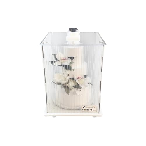 CAKESAFE Reuseable Itsy Tall Cake Transporter, Clear Plastic Cake Carrier (12" W x 16" H) - size: 12 x 16 in