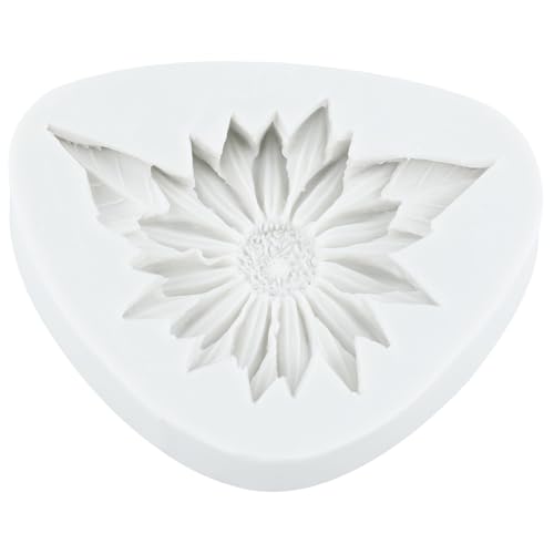 Sunflower Silicone Mold Daisy Flower Fondant Molds Set of 3 - color: Style F