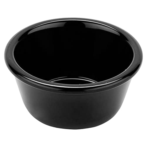 G.E.T. RM-388-BK 3 oz. Ramekin, Break Resistant, Melamine, Black (Pack of 12) - color: Black, size: 3 Ounce, style: Smooth