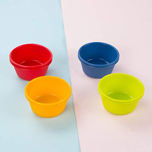 Webake Silicone Cupcake Baking Cups Set of 8, Air Fryer Muffin Pan Jumbo Muffin Liners Reusable Large Individual Muffin Tin, 3.5 Inch Mini Cake Pan Salad Dressing Container, BPA Free - size: 3.5"