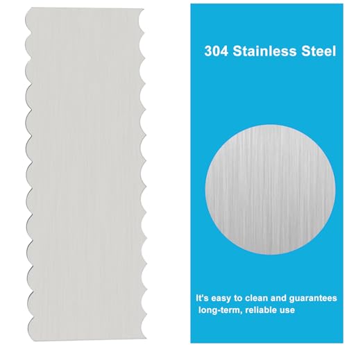 8.7 Inch Stainless Steel Cake Scraper - size: Style 3