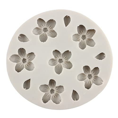 Flower Fondant Molds Plum Cherry Blossom Silicone Mold - color: Style G