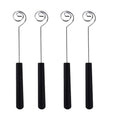 4 Pcs Black Candy Dipping Tools Set Chocolate Dipping Fork Baking Supplies Stainless Steel Fondue Diy Decorating Tools Kitchen Gadget，Fondue Forks Specialty Forks