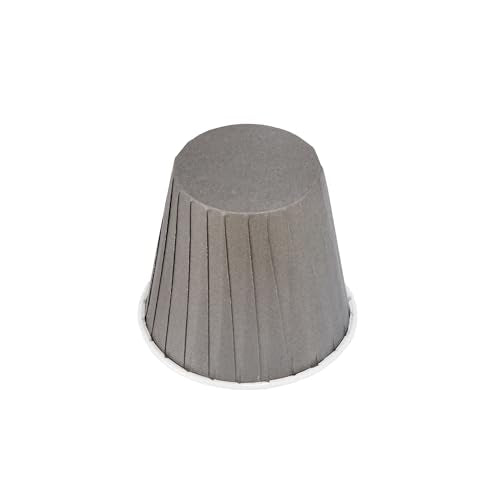 Restaurantware 4 oz Round Gray Paper Tall Baking Cup, 200 Pack - color: Gray, size: Tall