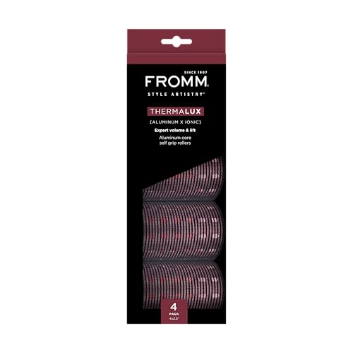 Fromm Thermalux Aluminum Core Professional Hair Rollers, 2.5", 4-Pack - size: 2.5"