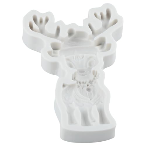 Christmas Reindeer Silicone Mold Elk Fondant Chocolate Molds - color: Style T