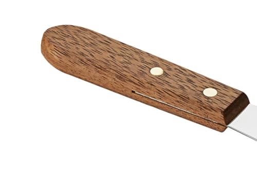 Soro Essentials- 8” Stainless Steel Baker Spatula with Wooden Handle- Straight Blade Cake Icing Spatula Frosting Spatula for Cake Decorating Pastry and Baking for Home Kitchen Restaurant - size: 8 Inch