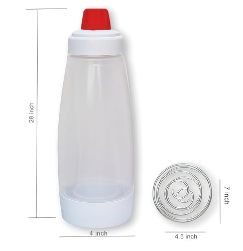 2PCS Pancake Batter Dispenser Bottle for Mixing and Pouring Perfect Batter Ideal for Pancakes Muffins Cupcakes and More Essential Mixer and Shaker Bottle for Kitchen Cooking and Baking