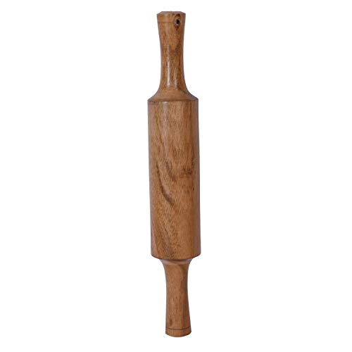 Chakla belan roti maker Pappad maker Phulka maker Pack of 2 Chakla 12 inch Wooden Belan making Roti chakla Belan set colour: (White)