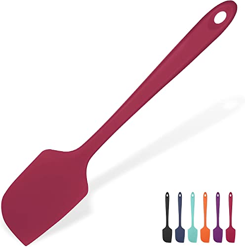 U-Taste Silicone Large Spatula, 600ºF High Temp Bowl Scraper, 11.38in, Red - color: Red, size: 11.38 in (large spatula)