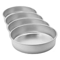 Nordic Ware Naturals Round Cake Pan, 10-Inch (Pack of 4) - size: 10 inches (Pack of 4)