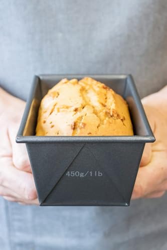 MasterClass KCMCHB41 1 lb Loaf Tin with PFOA Non Stick, Robust 1 mm Carbon Steel, 15 x 9 cm Small Bread Pan, Grey - size: 1 lb (15 x 9 cm/6 x 3.5 inches)