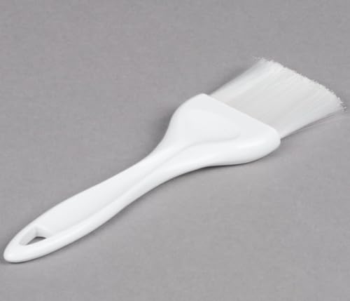 Soro Essentials- 2" Flat Nylon Pastry Basting Brush with Plastic Handle- Basting Baking Brush for Butter Oil Glazes BBQ Sauce Marinades & Grilling - size: 2 Inch