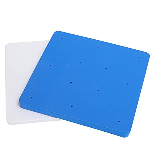 2Pcs Fondant Mat, Fondant Foam Pad, 12 Hole Flower Sponge Foam Sugar Chocolate Modelling Drying Pad Tray Tools for Baking Cake Decoration DIY Sugarcraft Clay Supplies