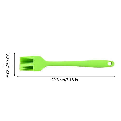 Silicone brush, Oil Brush for BBQ Kitchen Cooking Baking and Grilling (2 PCS,yellow&blue) - color: yellow&blue