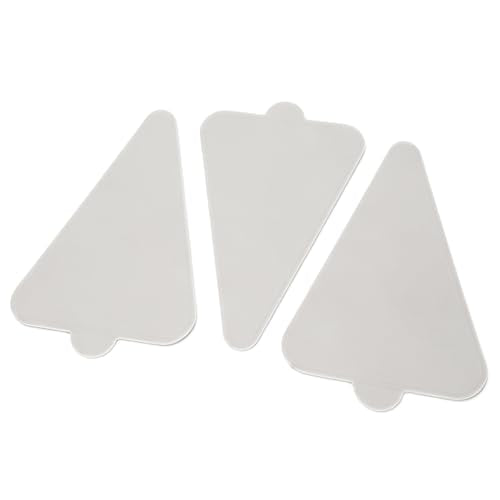 100Pcs Triangle Mini Cake Boards, 4 Inch Small Mouse Cardboard - size: Triangular - White