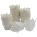 200 Pcs White 1.9 Inch Base Mini Tulip Cupcake Liners - color: White