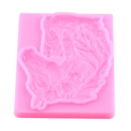 Horse Head Fondant Molds Cowboy Boot Silicone Mold Set Of 2 - color: Style S