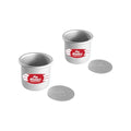 Fat Daddio's PCC-33SET Anodized Aluminum Round Cheesecake Pan with Removable Bottom, 3 x 3 inch, Set of 2 - size: 3 x 3 Inch, Set of 2, style: Sets