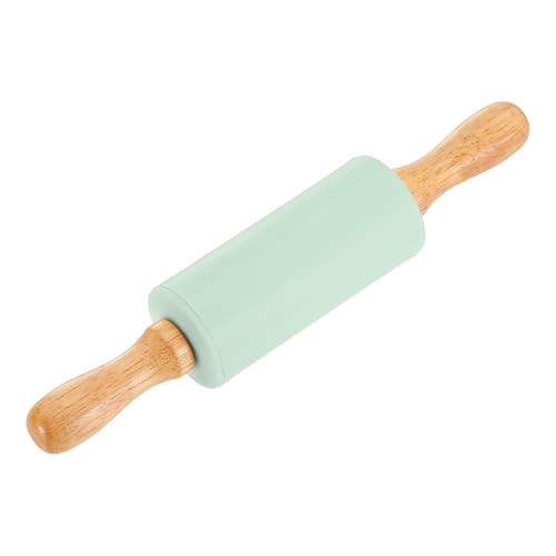 uxcell 4 Inch Silicone Rolling Pin Small Dough Roller Mint Green - color: Mint Green, size: 4 Inch