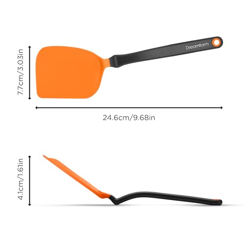 Dreamfarm Mini Chopula Spatula with Strong Chopping Edge - Orange - color: Orange