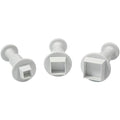 PME Plunger Cutters, Square, 3-Pack