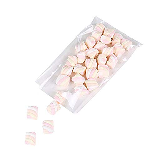 100 Pcs 10 in x 6 in Clear Flat Cello Cellophane Treat Bags Good for Bakery, Cookies, Candies,Dessert(by Brandon)1.4mil.Give Metallic Twist Ties! - size: 100 Count (Pack of 1)