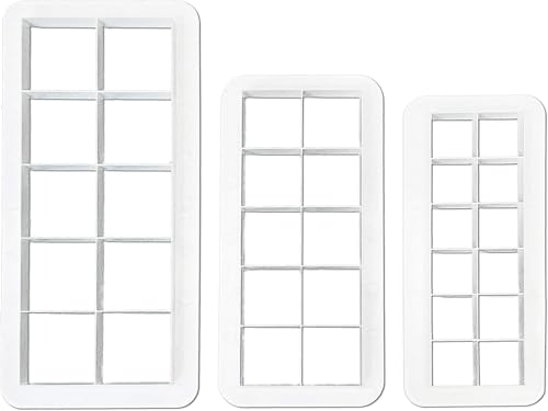 Square Cookie Cutter - Geometric Multicutter-Square Cake Fondant Cutter - 3 Size, Biscuit Cutters, Creative Cake Decorating