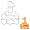 BAKERLOGY Number One Cookie Cutter - Detailed Biscuit Cutter Design for Baking and Crafts, ideal on fondant, dough, clay