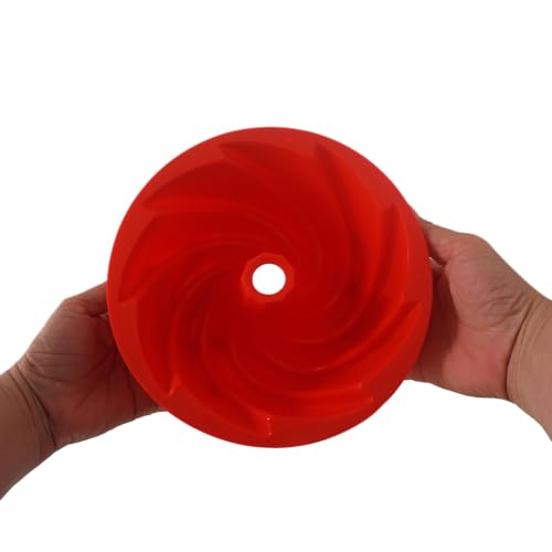 7 Inch Silicone Cake Pan, Medium Fluted Tube Spiral Mold, Nonstick - size: 7 Inch-Spiral-2 Pack