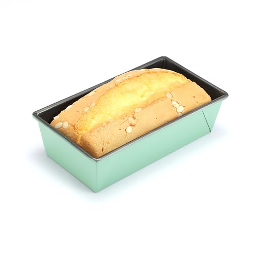 Monfish Bread loaf pan, loaf pans for oven home baking Bread mold 2lb loaf tin 10.5 x 6 x 3 inches Aluminized Steel Non Stick Coating For Home Baking 9x5 bread 2pcs - size: 10x6x3 inch