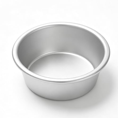 3 Inch Round Egg Tart Mold, Aluminum Small Tartlet Tin Cake Pan - size: 3.66" x2.87" x1.22" Aluminum