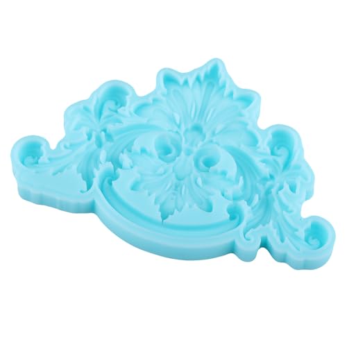 Baroque Fondant Mold Curlicues Scroll Lace Silicone Molds - color: Style J