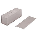 CHEFMADE Commercial Pullman Loaf Pan with Lid, 2.6Lb Dough Capacity Non-stick Rectangle Corrugated Toast Box for Oven Baking 5.2" x 15.2"x 4.9" Dishwasher Safe (Champagne Gold) - size: 04 - 2.6Lb Dough-Cap. Corrugated (Commercial)