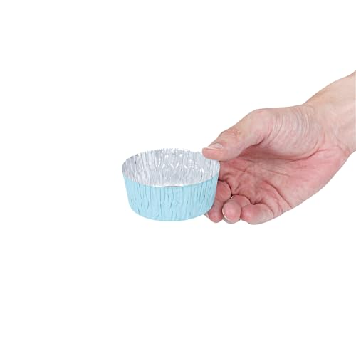 Restaurantware Pastry Tek 3 oz Round Blue Foil Ramekin Cups, 200 Count - color: Blue
