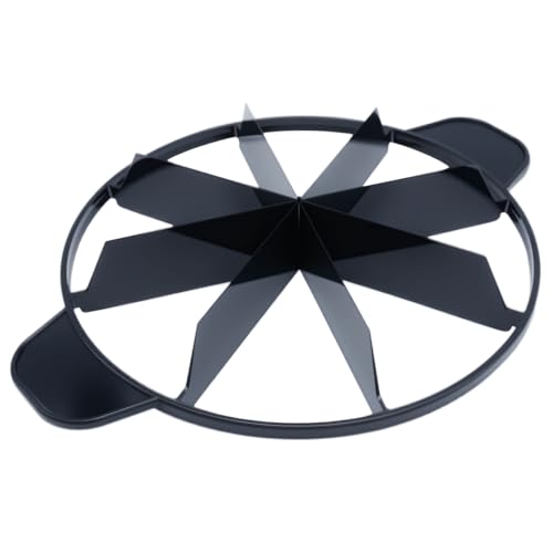 1 PCS Cake Slicer Plastic 8 Slice Pie Cutter with 8 Equal Slices for Cake and Desserts (Black) - color: Black