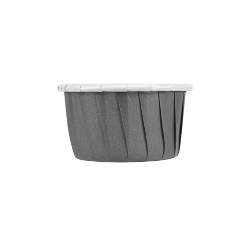 Restaurantware 1 oz Round Gray Paper Small Baking Cup, 200 Pack - color: Gray, size: Small