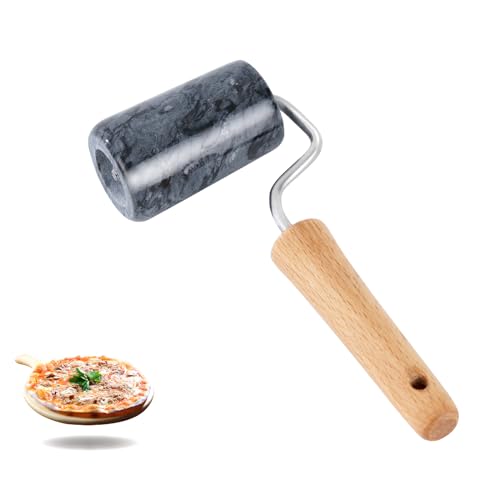 Tianman Small Marble Dough Roller Non-Stick T-Type,For Cake Baking Tortilla Fudge Pizza Cookies & Other Kitchen Baking Cooking(2.7"Black). - color: 2.7" Black, size: 2.7"