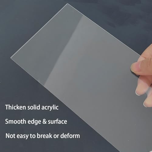 4 Pack Clear Cake Combs, Clear Acrylic Cake Smoother Scraper