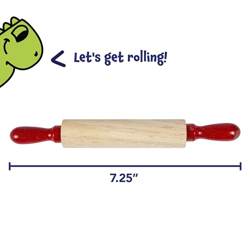 READY 2 LEARN Mini Wooden Rolling Pins, Set of 6