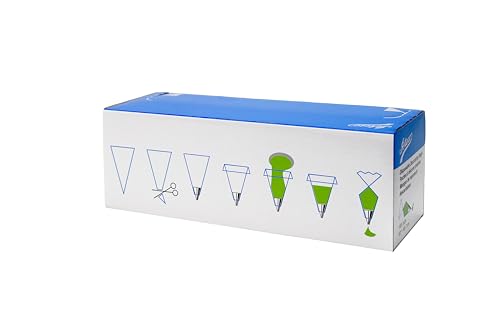 Ateco 4418 Plastic Disposable Piping and Cake Decorating Bags with NuPlastiQ, Pack of 100, Clear - size: 18" - Pack of 100