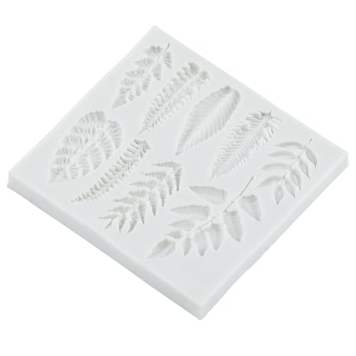 Tropical Leaf Silicone Mold Monstera Leaves Fondant Mold Set of 3 - color: Style E