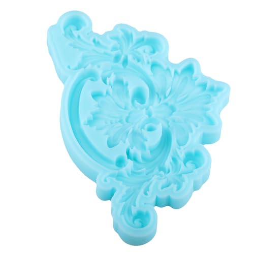 Baroque Fondant Mold Curlicues Scroll Lace Silicone Molds - color: Style J