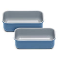 Caraway Non-Stick Ceramic-Coated 1 lb Loaf Pan Duo - color: Slate, size: 2x Loaf Pan (1lb)