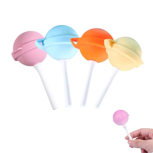 Silicone Lollipop Ice Cream Maker Molds, 4-Pack